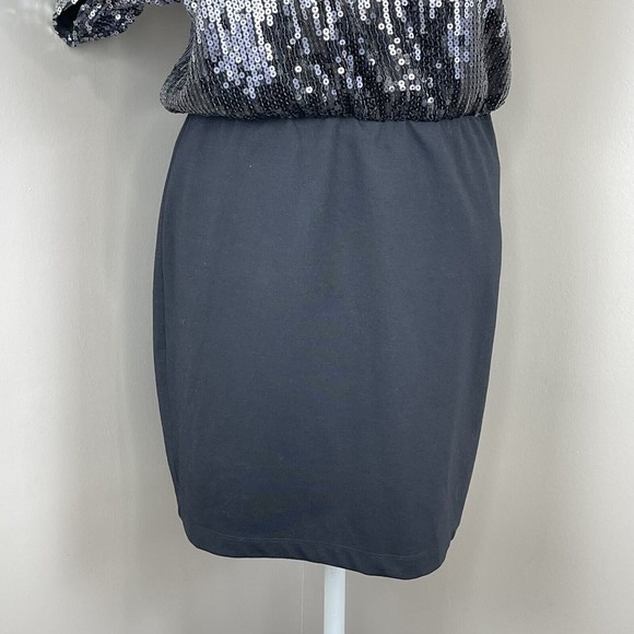 Friends Women One Should Sequin Black Dress Sz M - Picture 6 of 15